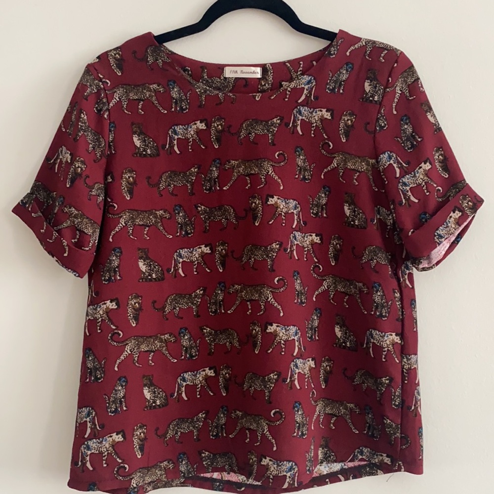 Leopard printed shirt